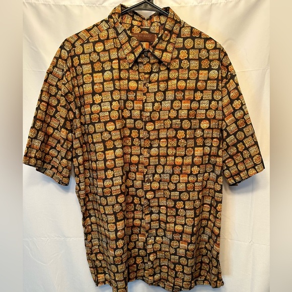 Tori Richard Honolulu Men’s Hawaiian Cotton Lawn Button Up Short Sleeve Size L - Picture 5 of 9